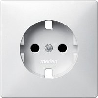 Лицевая панель Schneider Electric Merten Antique для 1-м. розетки 220Вт белый